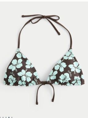 Hollister Triangle Bikini Brown and Mint